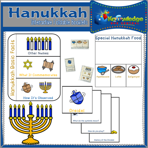 Hanukkah Interactive Foldable Booklets - EBOOK