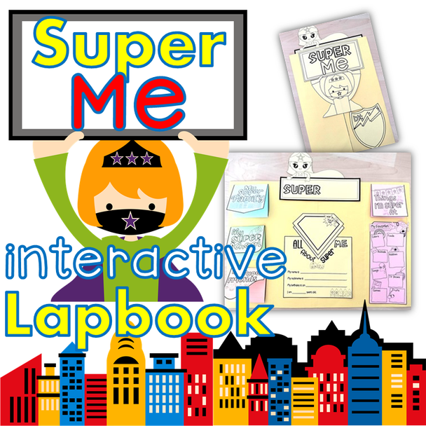 All About Me | Back To School SuperMe Lapbook