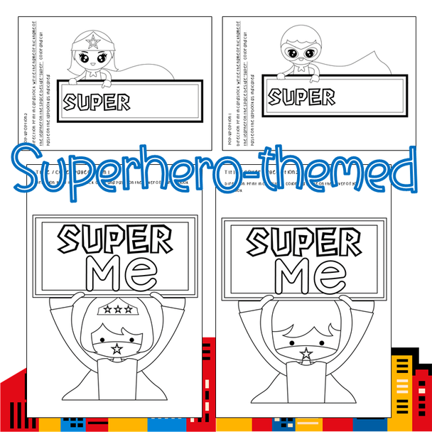 All About Me | Back To School SuperMe Lapbook