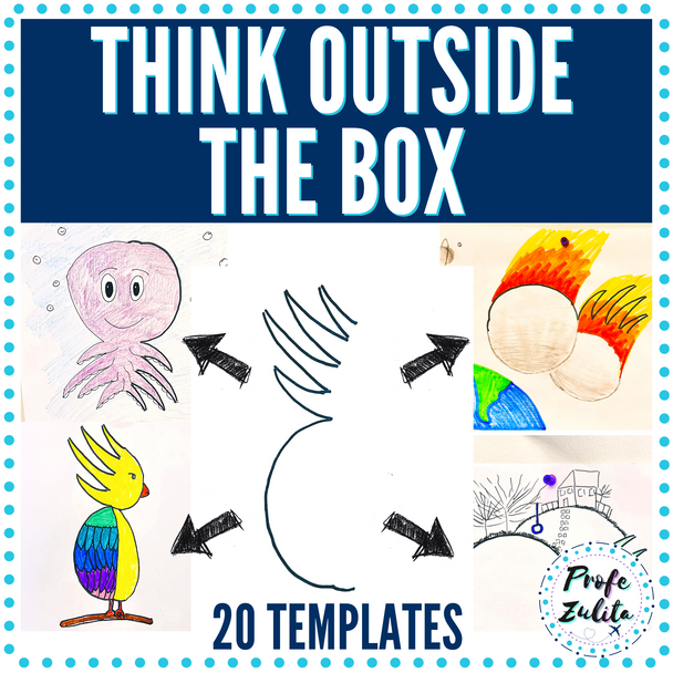 Think Outside the Box Thursday Doodle | Social Emotional Learning