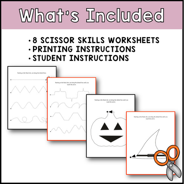 Halloween Scissor Skills 