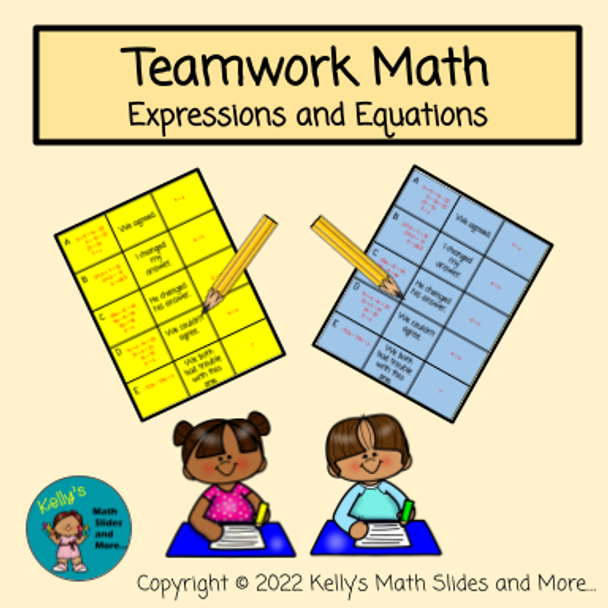 Expressions and Equations Teamwork Game