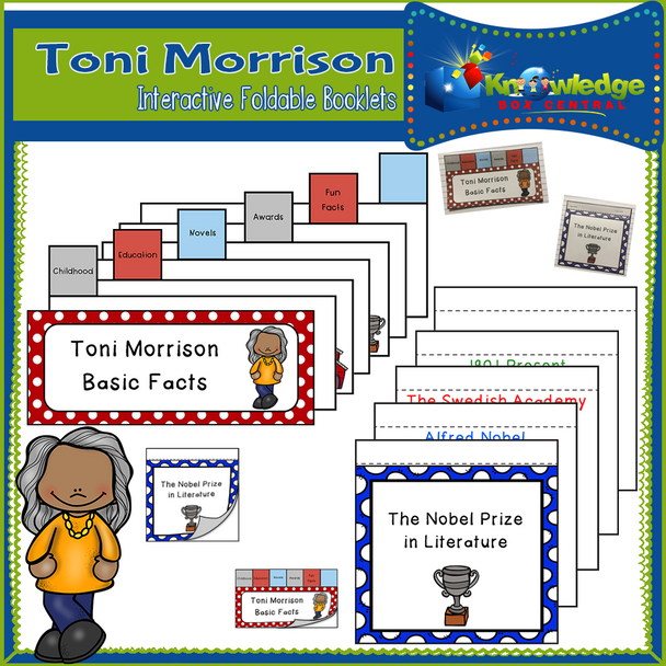 Toni Morrison Interactive Foldable Booklets 