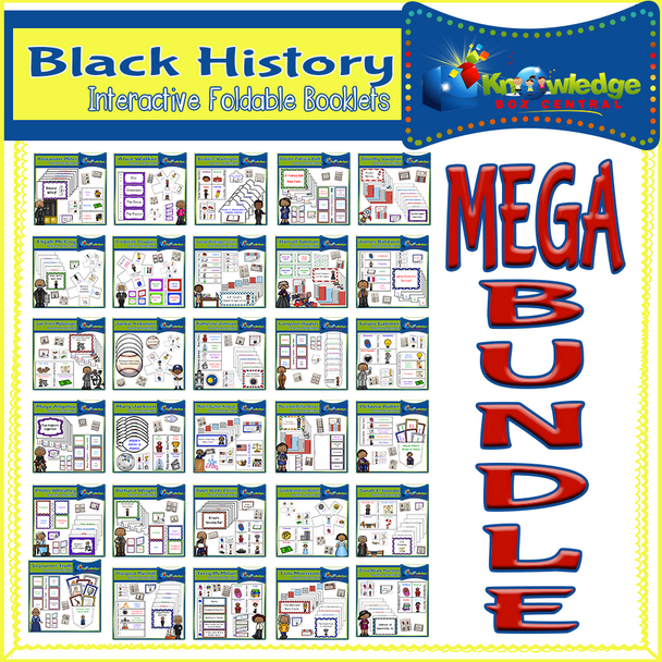 Black History Interactive Foldables MEGA Bundle 