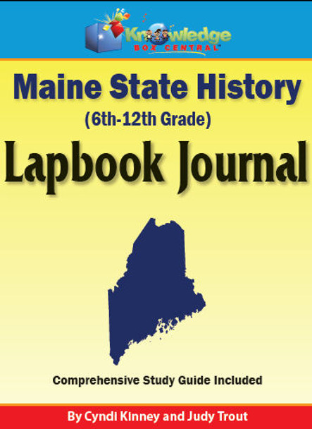 Maine State History Lapbook Journal 