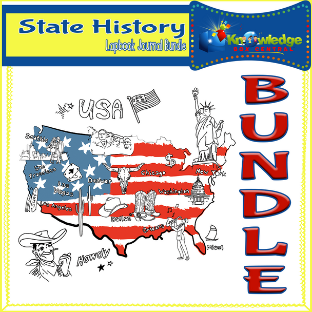 State History Lapbook Journal BUNDLE for ALL 50 STATES 