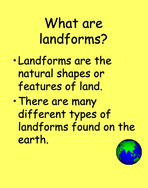 LANDFORMS UNIT OF STUDY (WITH NEW YORK STATE EXTENSION)