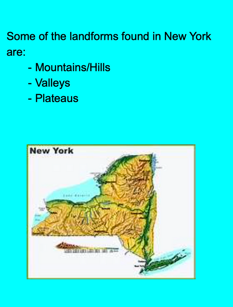 LANDFORMS UNIT OF STUDY (WITH NEW YORK STATE EXTENSION)