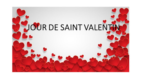 List of Vocabulary for Valentine day in French