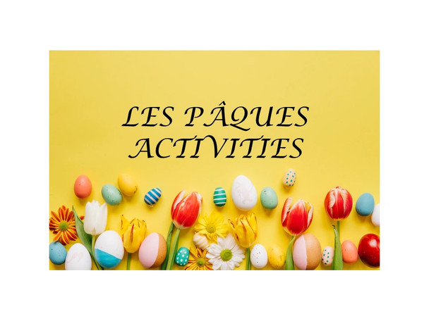 Easter Activities in French