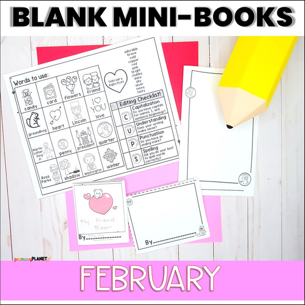 February Printable Mini-Book Templates