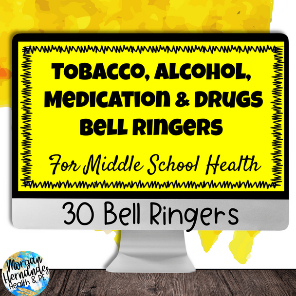 Middle School Health Bell Ringer Bundle