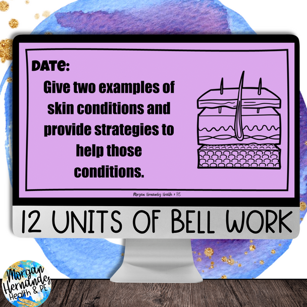 Middle School Health Bell Ringer Bundle