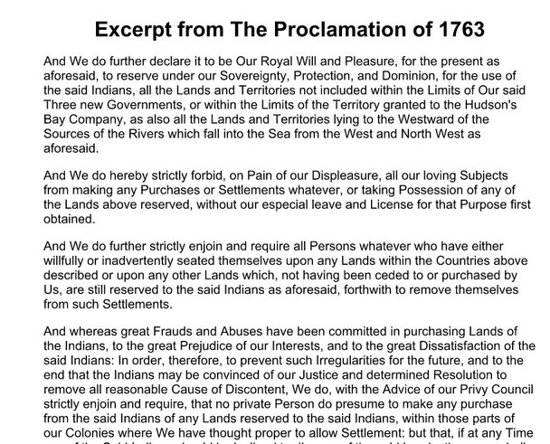 Proclamation of 1763