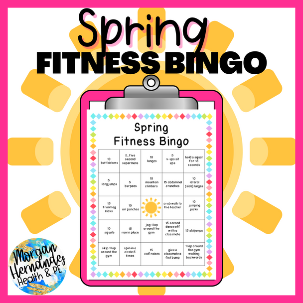 Spring Fitness Bingo