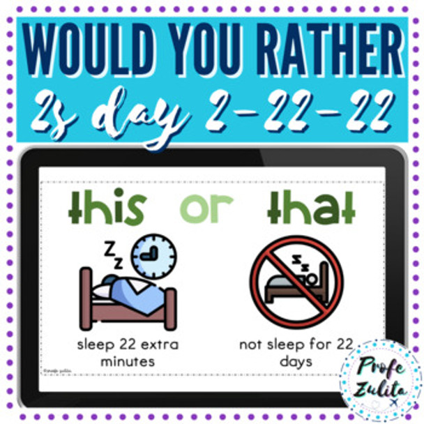2s Day Fun Activity | Would You Rather? | This or That game 2-22-22
