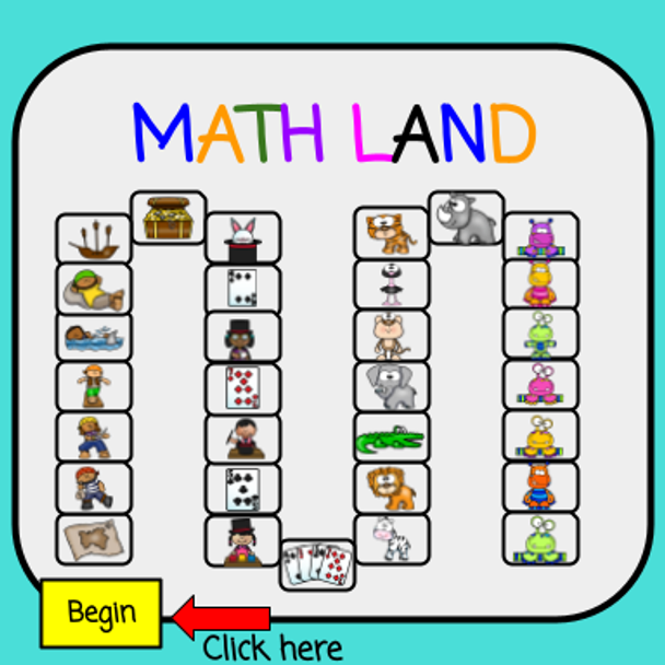 Math Land - Multiplication Facts Game