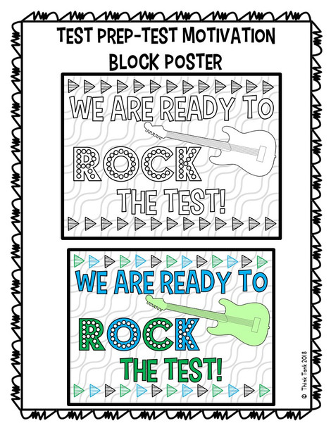 Test Prep Collaborative Poster! Team Work Activity