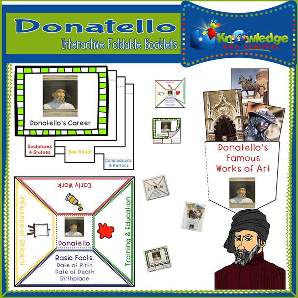 Donatello Interactive Foldable Booklets