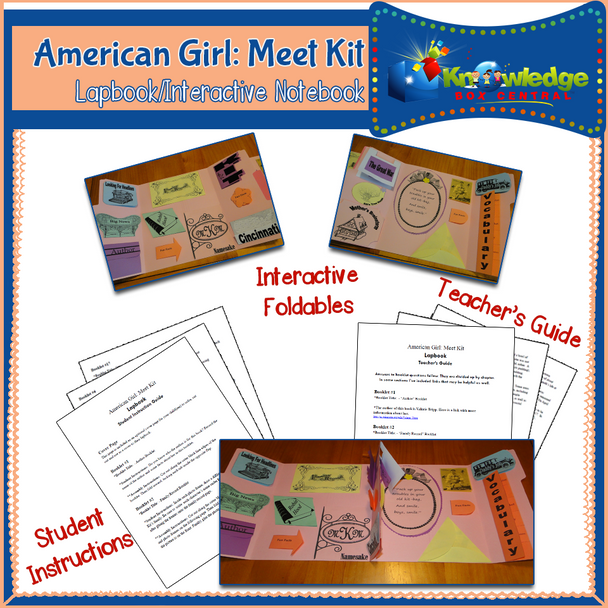American Girl: Meet Kit Lapbook 