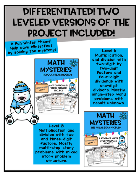 This math mystery is engaging and differentiated to meet the needs of all students!