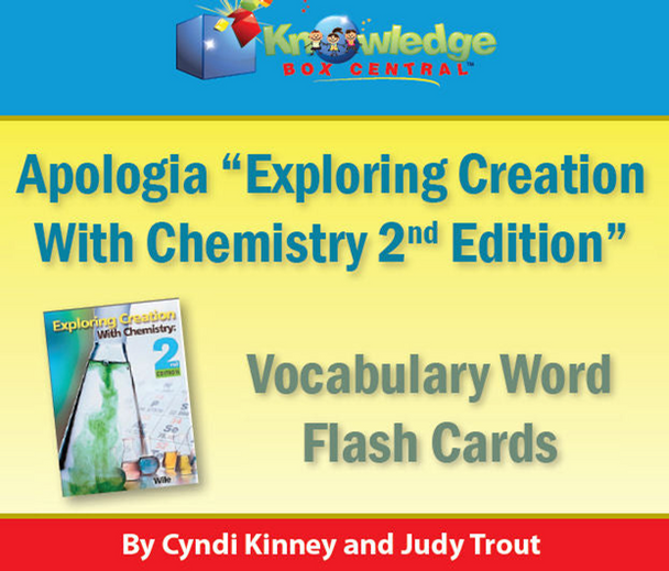 Apologia Exploring Creation With Chemistry Vocabulary Word Flash Cards (2nd Edition)