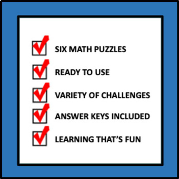 Math Puzzles for Early Finishers: Set 3