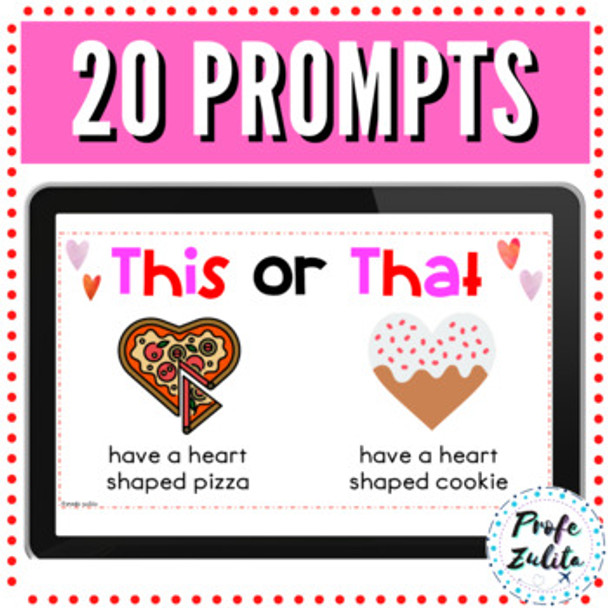 Valentine's Day Fun Activity | Would You Rather? | This or That game