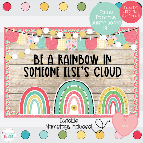 Spring Rainbows - Spring - March/April Bulletin Board Kit