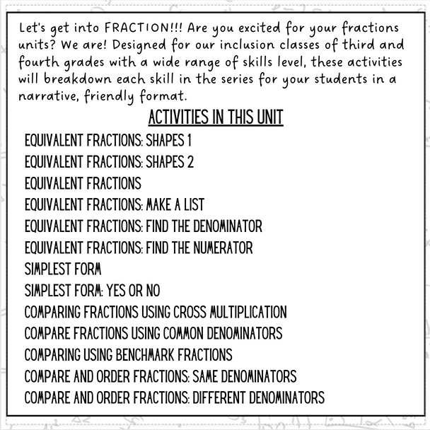 Stepping Into Fractions: Grades 3, 4, 5 Equivalents, Simplest Terms, Comparisons