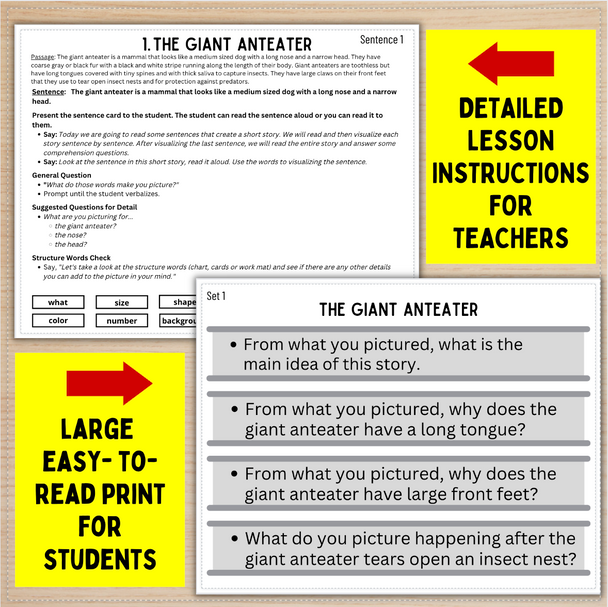 STEP 4: Visualize from Passages for Reading, Speech, Language Comprehension