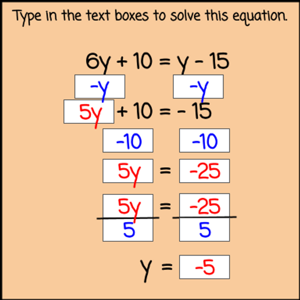 Algebraic Equations with Variables on Both Sides