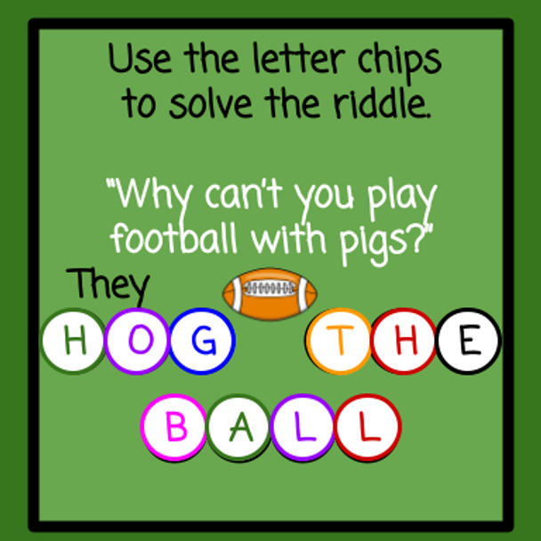 Super Bowl/Football Version - Equivalent Fractions with Number Chips