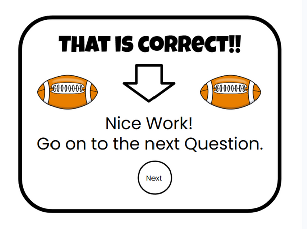 Super Bowl/Football Integer Slide Game - Google Slides & Power Point