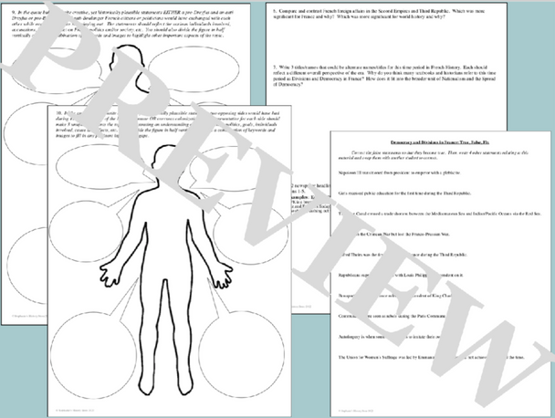 Divisions and Democracy in France Learning Packet