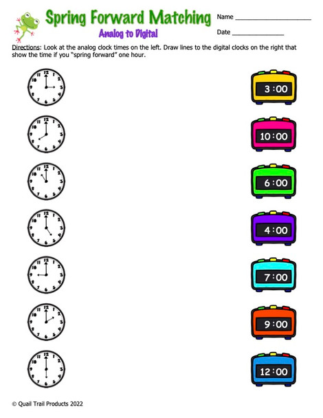 Telling Time and Elapsed Time to the Hour Worksheets