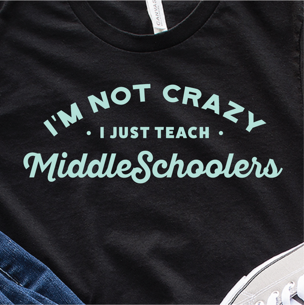 "I'm not crazy. I just teach Middle Schoolers." KcMack