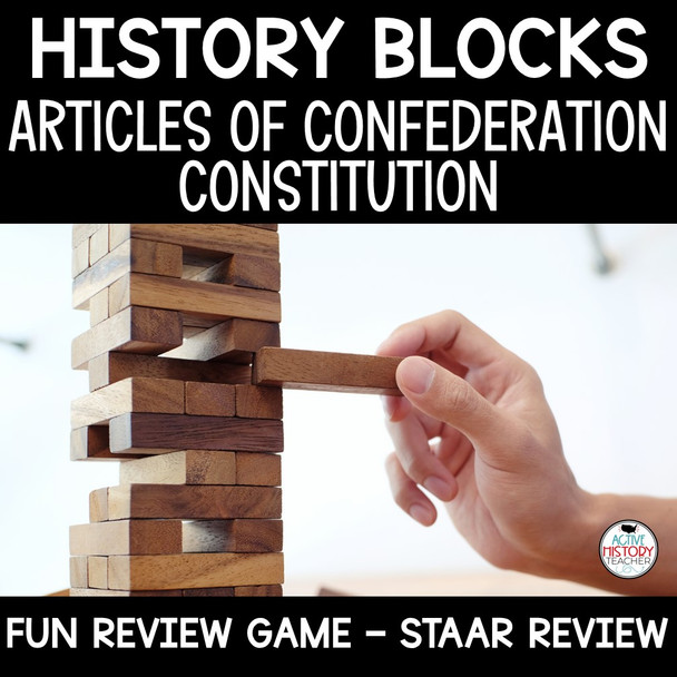 CONSTITUTION & AOC Review Game History Blocks Great for STAAR Review!