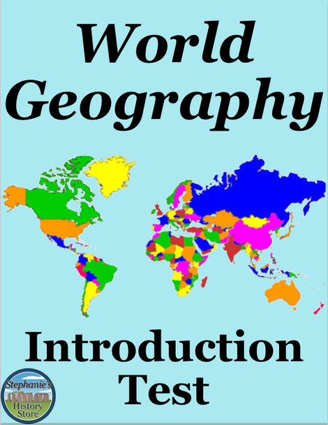 World Geography Introduction Test