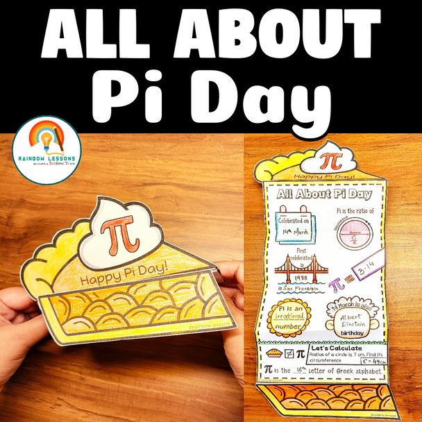 Pi Day Writing Crafts | Pi Day Activities | All About Pi Day | Pi Day Craft