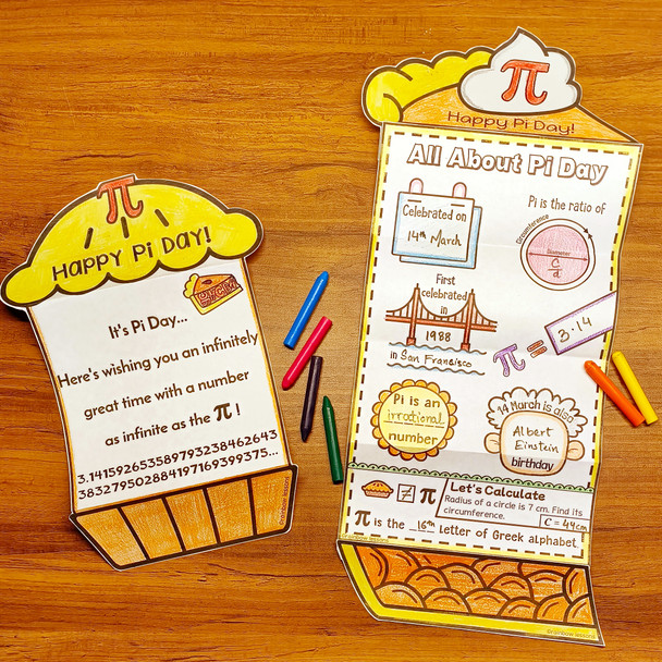 Pi Day Writing Crafts | Pi Day Activities | All About Pi Day | Pi Day Craft