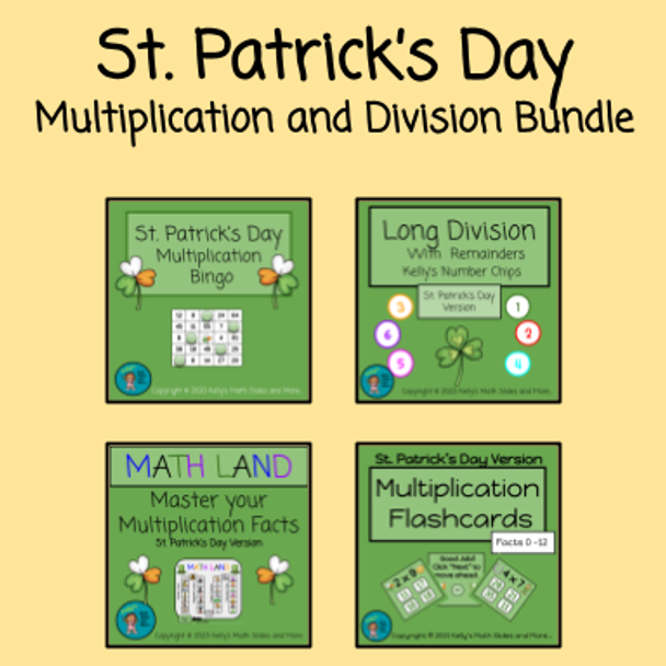 St. Patrick's Day Multiplication Bundle