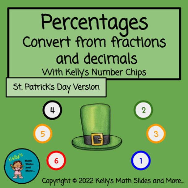 St. Patrick's Day Bundle - Fractions Decimals Percentages