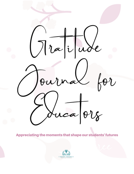 Gratitude Journal for Educators