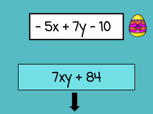 Easter Advanced Equivalent Expressions Race