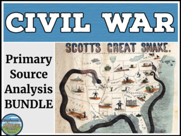 Civil War Primary Source Analysis Bundle