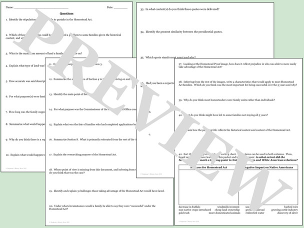 Civil War Primary Source Analysis Bundle