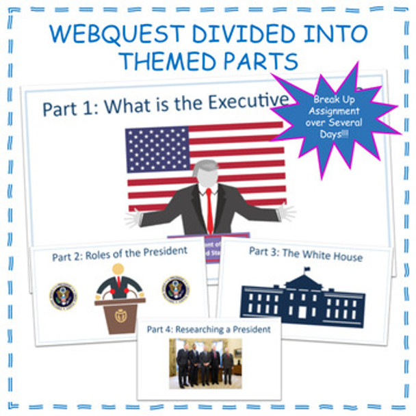 The Executive Branch and President American Government Webquest Worksheet