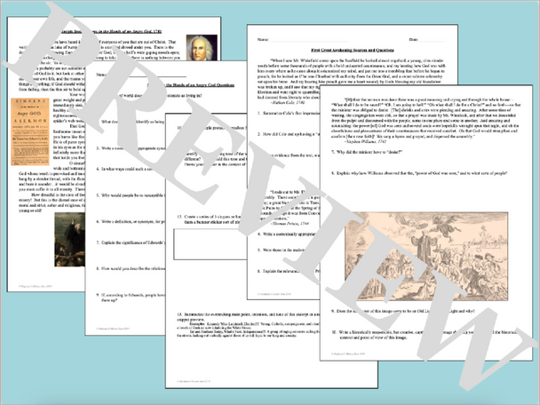 Sinners in the Hands of an Angry God Primary Source Analysis