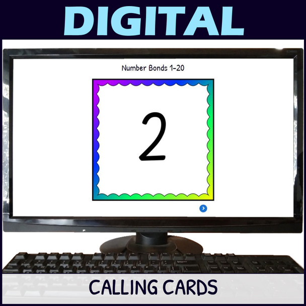 Number Bonds to 20 Activity - Bingo Game - Printable and Digital - Numbers 1-20